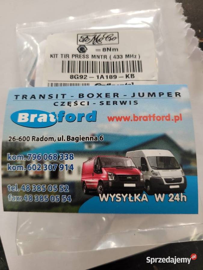 CZUJNIK TPMS FORD 8G921A159AE 8G921A189KB