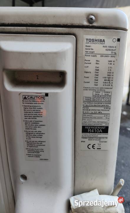 Klimatyzator Toshiba Jabłonka