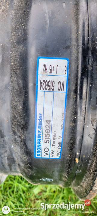 Felgi stalowe 15 5 x 100 VW Audi seat Skoda dolnośląskie Lubin sprzedam