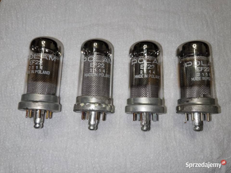 Lampy elektronowe POLAM EF22 sparowane 4 Radziechowy