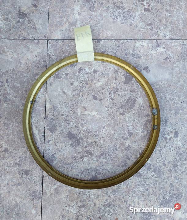 119 Mosiężna ramka frontu starego zegara 197mm Antyki