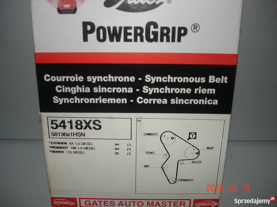 Pasek rozrządu Citroen Peugeot Rover G5418XS Pyrzyce