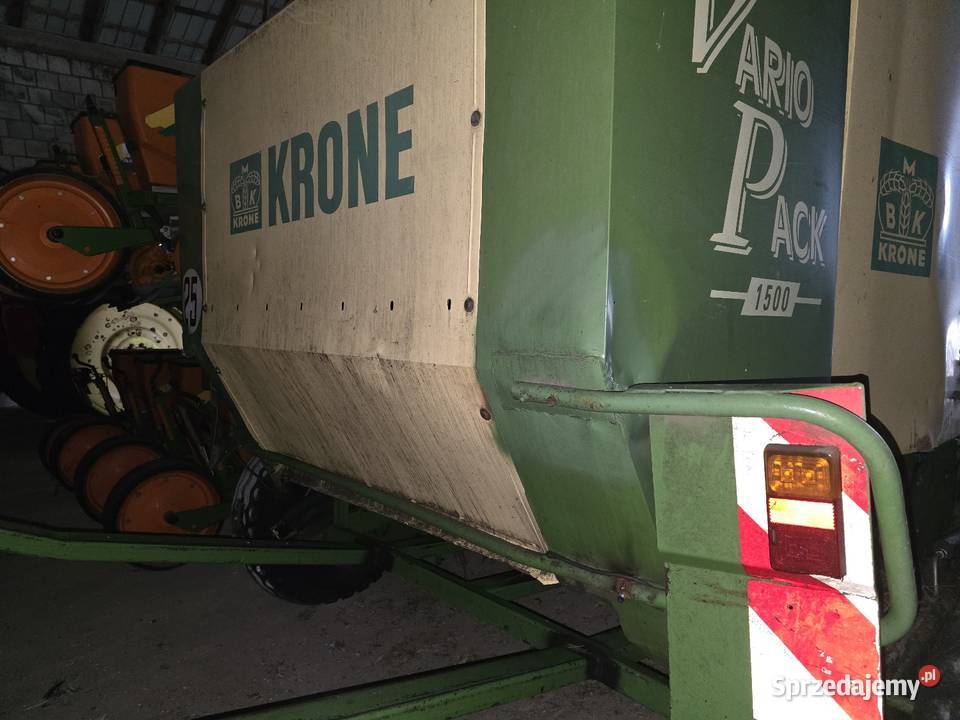 Krone variopack 1500 tandem sterownik zmienione Rotor Rolujące (belujące) Wólka Poduchowna