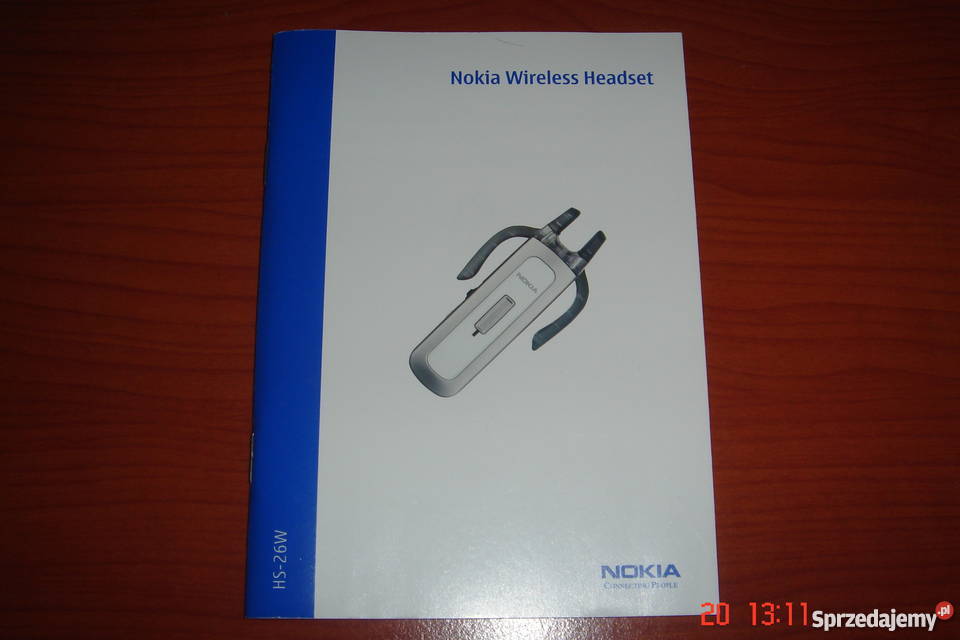 Instrukcja  do Nokia HS-26W bezprzewodowy zestaw słuchawkowy