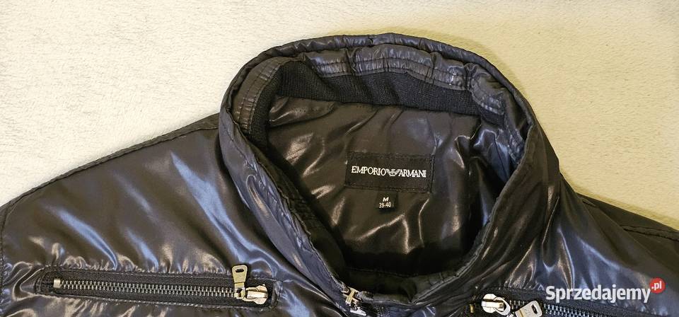 Kurtka czarna letnia Emporio Armani Kurtki i płaszcze Książenice