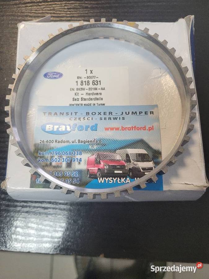 Pierścień ABS FORD 1818631 BK3W2D164AA BRATFORD Radom sprzedam