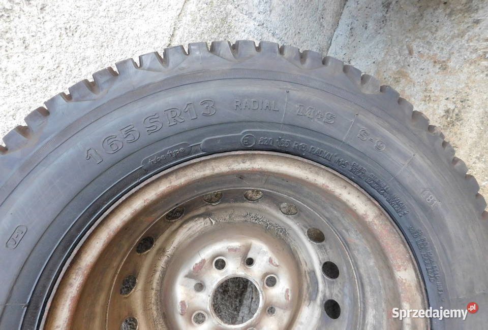Koła z felgami opony z kolcami Stomil sobki Fiat Kraków