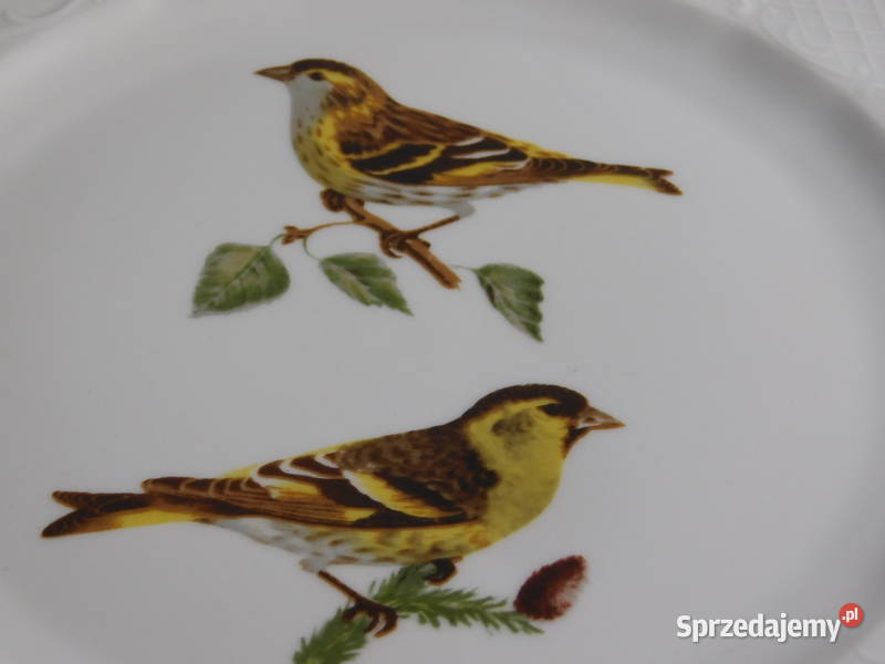 Patera porcelanowa z ptakami Fyrklvern Szwecja zachodniopomorskie Szczecin