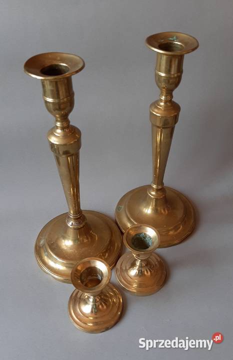 świeczniki mosiężne Łuków