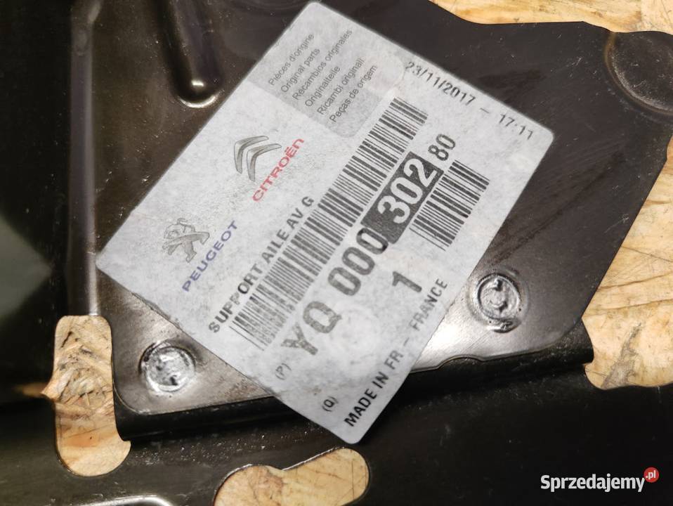 Wspornik Mocowanie Błotnika Lewego CITROEN C4 wielkopolskie