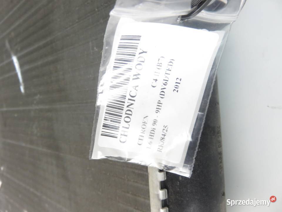 CHŁODNICA WODY CITROEN C4 II 16 HDi małopolskie