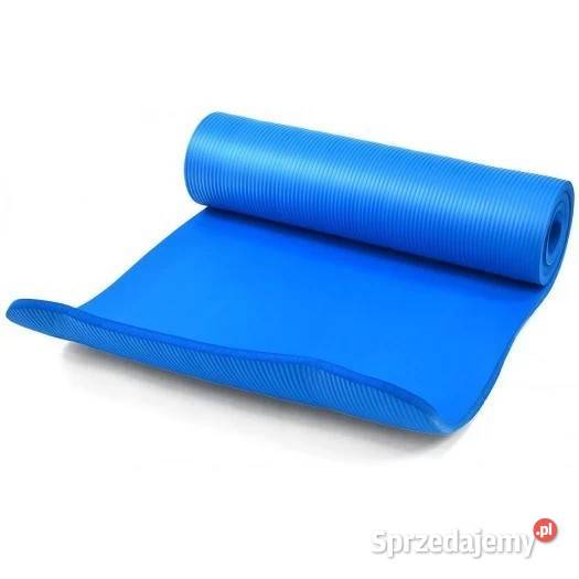 Mata fitness NBR 140x60x15 niebieska Sprzęt do ćwiczeń Wałcz