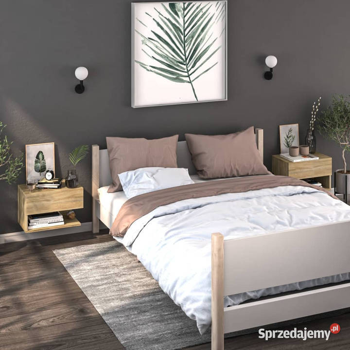 Wiszące szafki nocne 2 dąb sonoma WM810960 Warszawa sprzedam