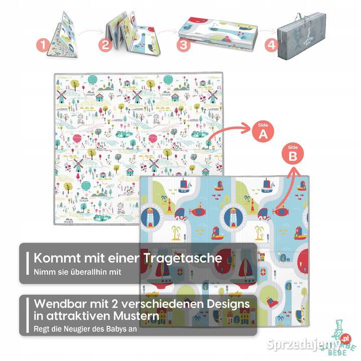 Mata Dzieci 180x200x15 Dwustronna Wodoodporna Myszyniec