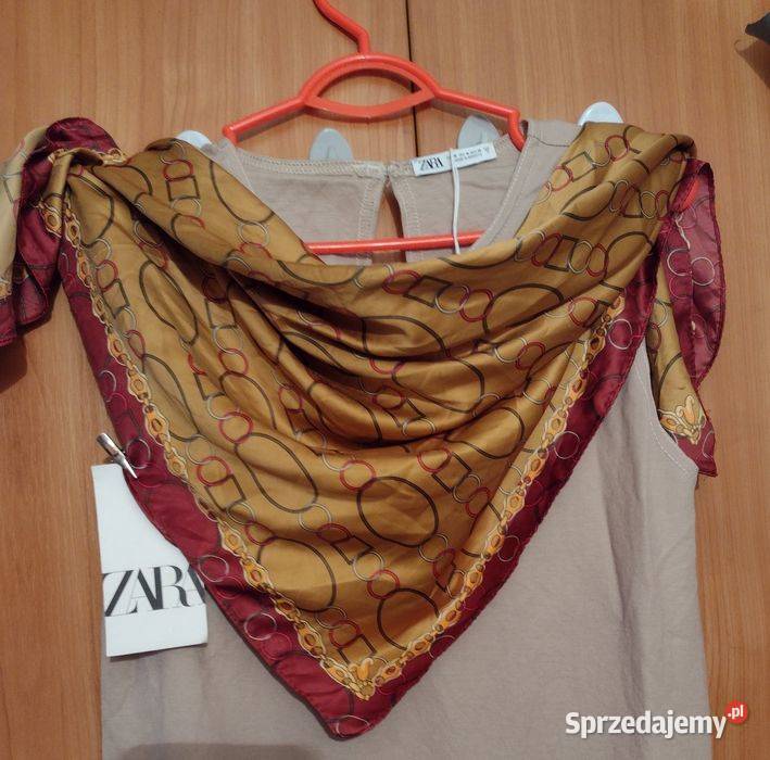 ZARA Ekskluzywna apaszka biznesowa z Madrytu Dla kobiet Kraków