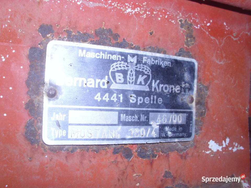 Pług Krone Mustang 1804 Rzeszów