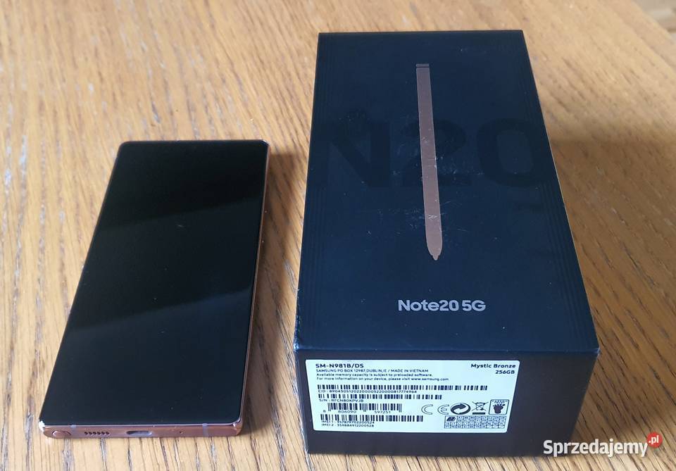 Samsung Note 20 5G 256BG Stan Idealny Bez S/Lock Pokrowiec