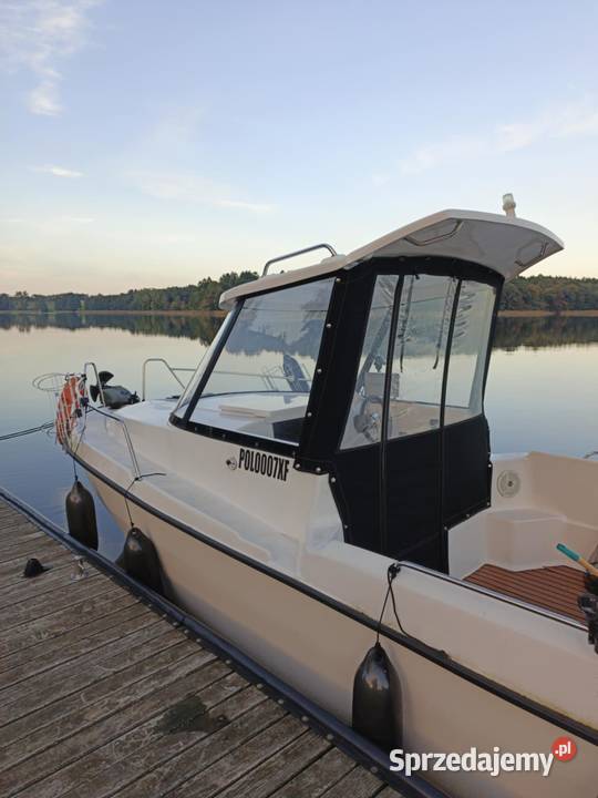Łódź motorowa kabinowa pilothouse z silnikiem warmińsko-mazurskie Elbląg