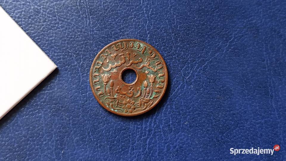 Stare monety 1 cent 1945 Holenderskie Indie podkarpackie Lesko