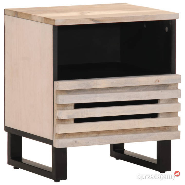 Szafka nocna 40x34x46 bielone drewno mango Szafki mazowieckie Warszawa sprzedam