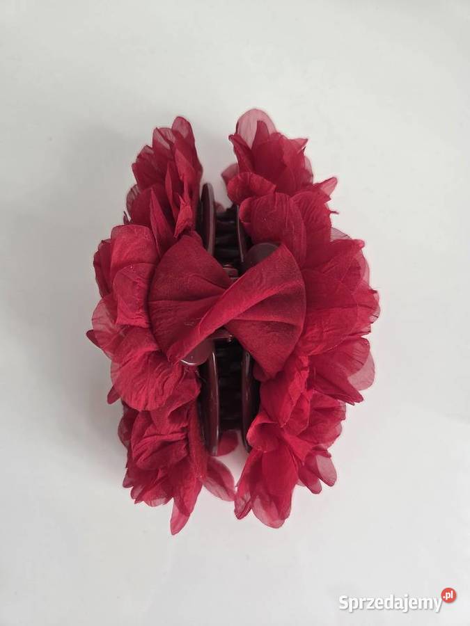 Spinka klamra do włosów kwiaty czerwona Dla kobiet Liszki
