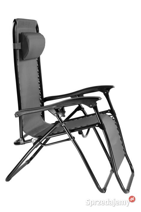 Leżak ogrodowy plażowy fotel składany z metal Leżaki i leżanki Poznań sprzedam