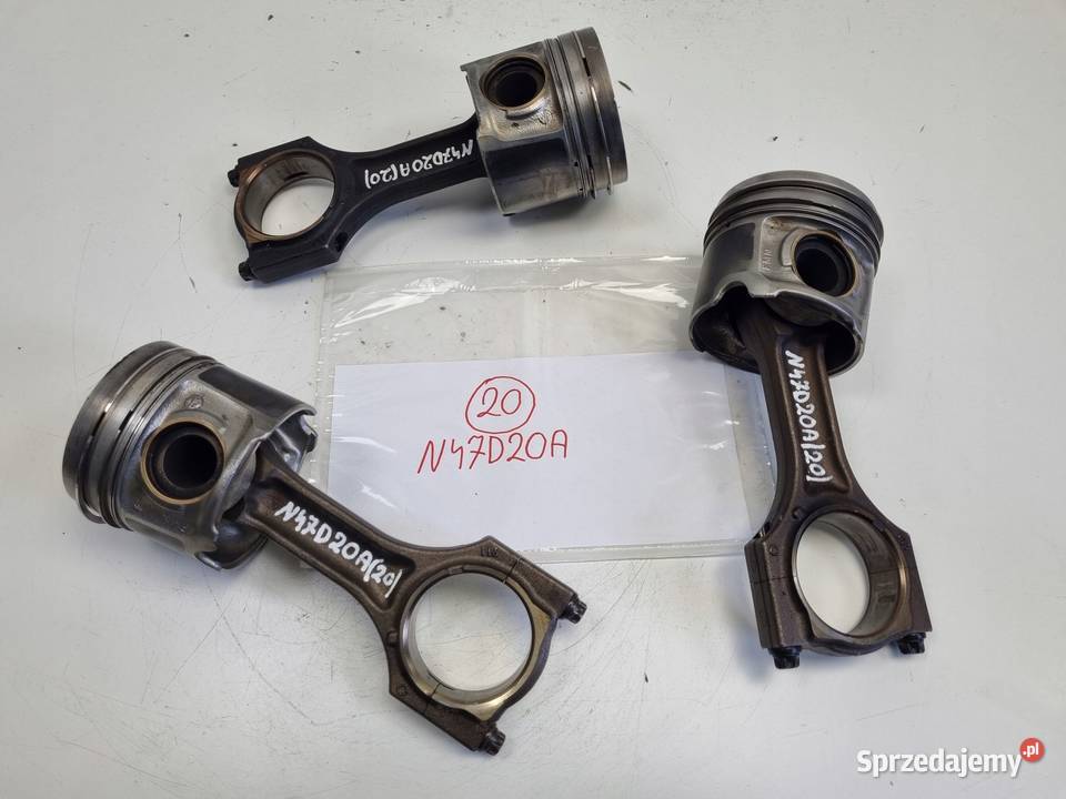 TŁOK KORBOWÓD oryginał N47D20A BMW E87 E90 E60 Blok silnika Motoryzacja lubelskie Rudka