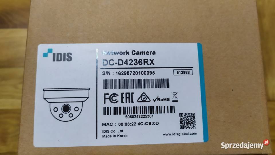Kamera IP IDIS DCD4236RX sprzedam