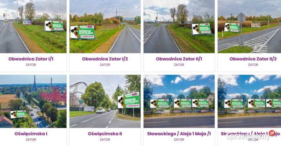 Reklama Billboard Zator Energylandia Wydruk małopolskie