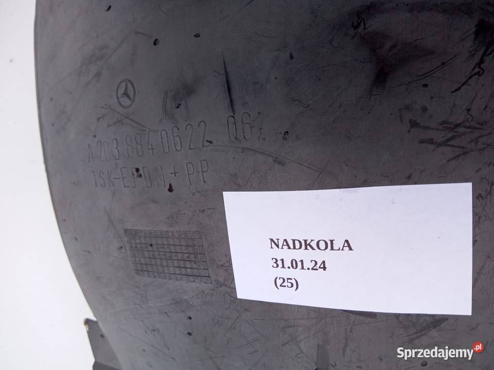 NADKOLE PRAWY PRZÓD CZĘŚĆ PRZEDNIA MERCEDES C Nadkola Nowy Tomyśl