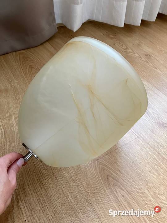 Lampa wisząca szklana beżowy ALFA chrom polska Rzeszów