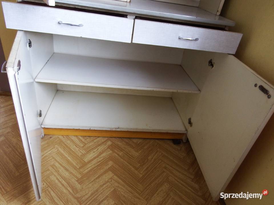 Kredens kuchenny z nadstawką żółty do renowacji Mińsk Mazowiecki