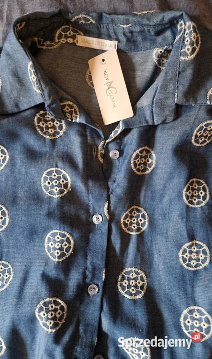 Damska KOSZULA jakby jeansowa z haftem XXL nowa Bluzki i koszule Lublin