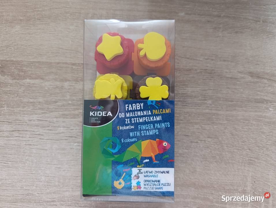 Farby do malowania palcami ze stempelkami 8