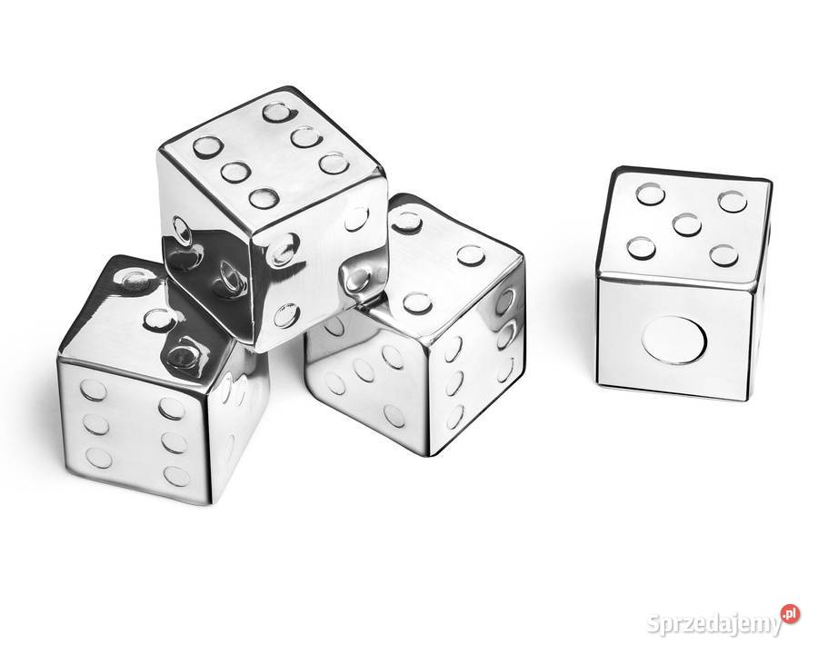 Metalowe kości do drinków Wieliczka