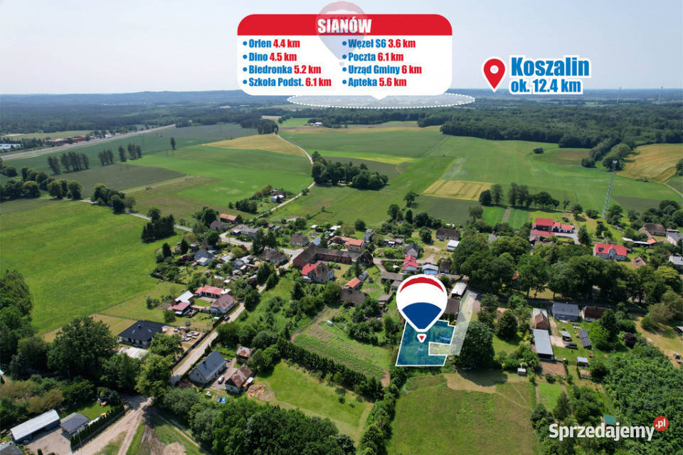 Działka budowlana z MPZP Karnieszewice