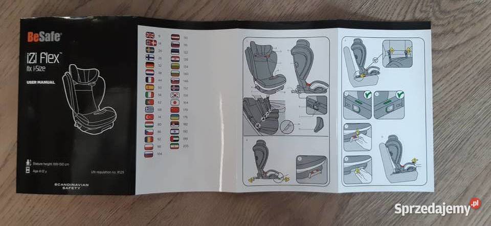 Fotelik samochodowy BeSafe iZi Flex FIX iSize 15 - 36 kg Foteliki samochodowe Warszawa