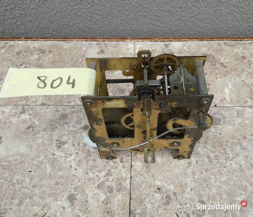 804 Mechanizm starego zegara ściennego GB P42 Antyki Antyki, Sztuka, Kolekcje Tczew
