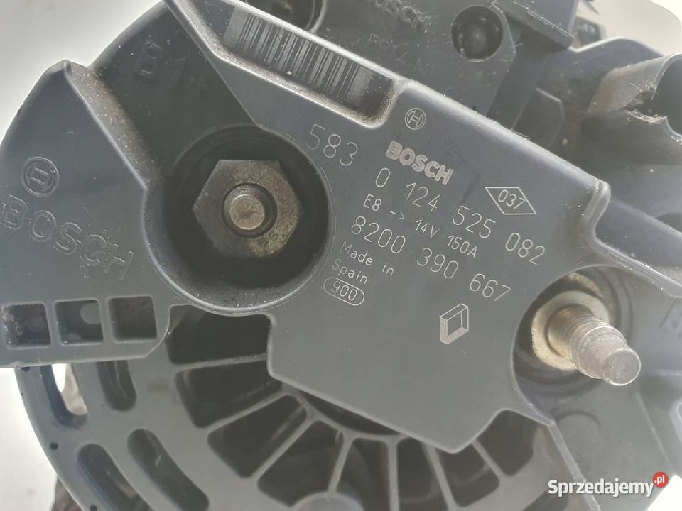 Renault Scenic II 15 DCI ALTERNATOR 0124525082 Układ elektryczny silnika