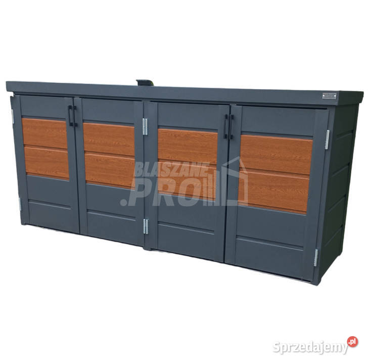 Zabudowa koszy na śmieci wiata śmietnikowa Ciechanów