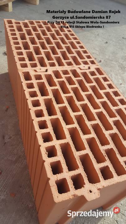 Pustak cegła bloczek 25 PW Leier Thermopor zewnętrzne Gorzyce