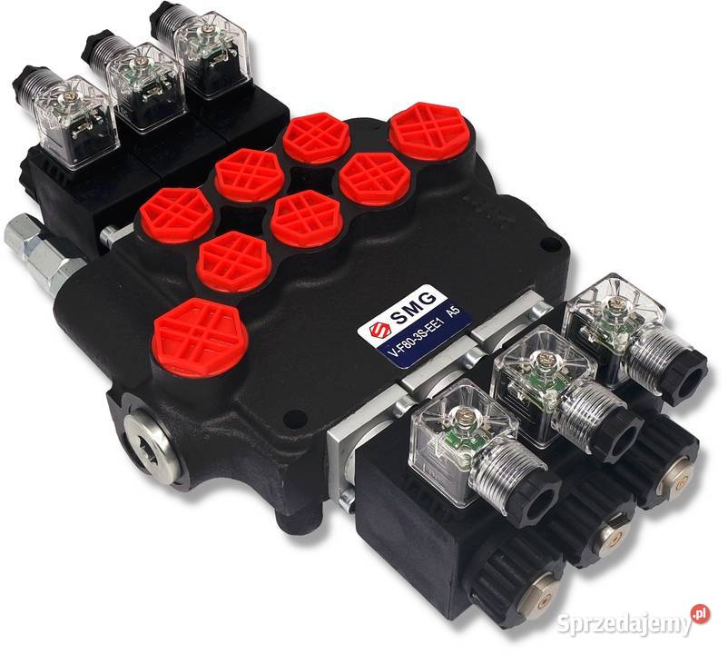 ROZDZIELACZ HYDRAULICZNY ELEKTRYCZNY 3 SEK 80L nieuszkodzony Solec Kujawski