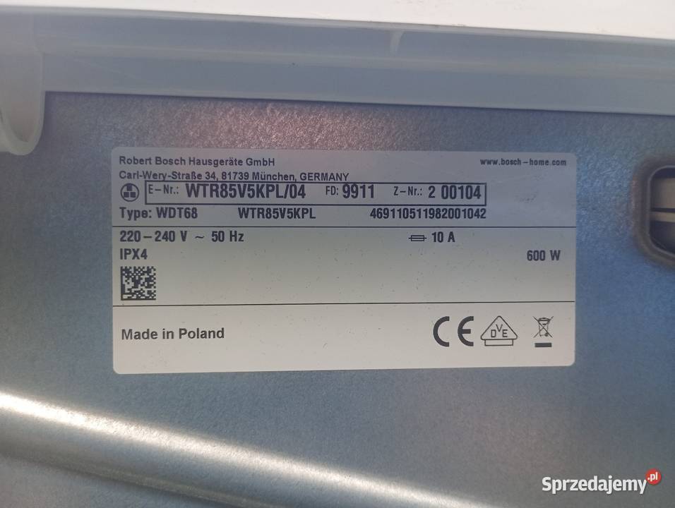 Suszarka bosch serie 4 8 sprzedam