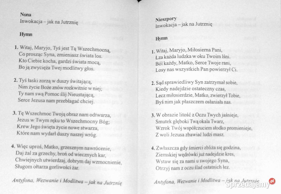 Modlitwy i pieśni misyjnomaryjne Janusz Rok wydania 2001