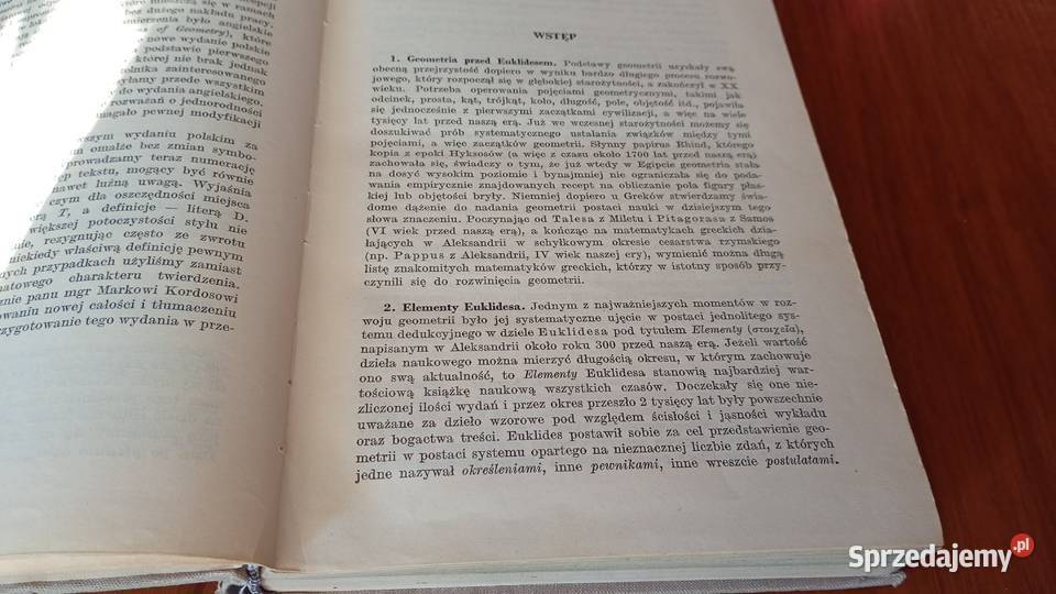 Podstawy geometrii Karol Borsuk Wanda Szmielew Podręczniki Gdańsk