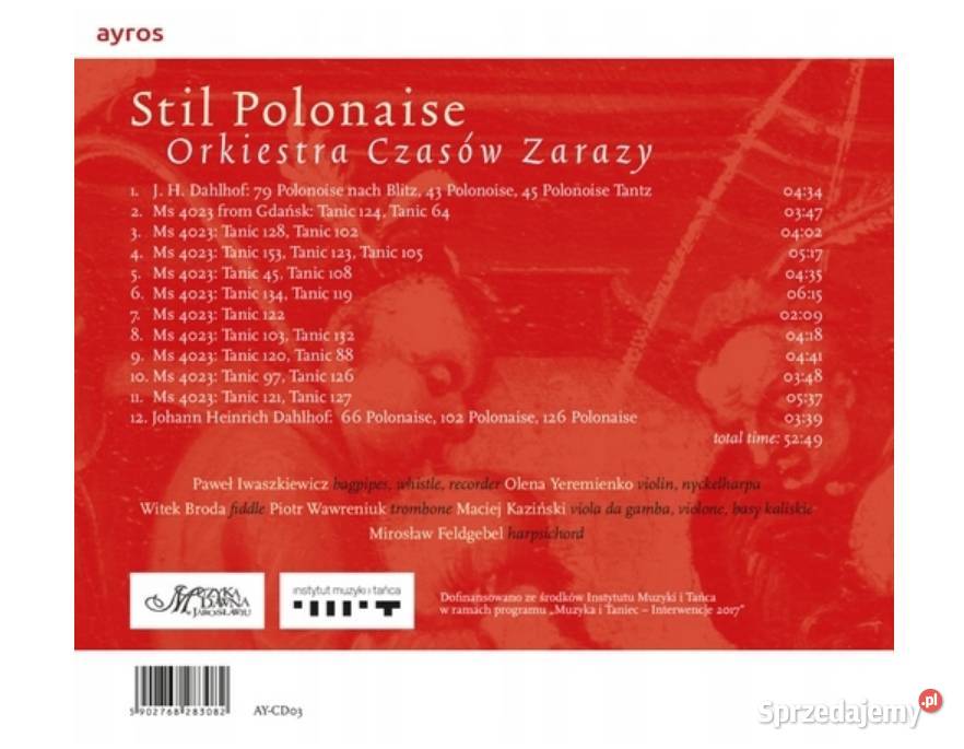 Orkiestra Czasów Zarazy Stil Polonaise nowa CD Gdańsk