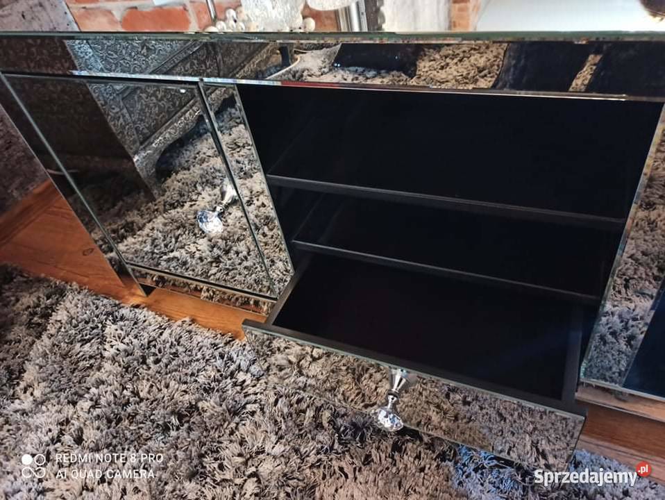 Szafka RTV Glamour lustrzana 130 dostawa Nowy Sącz