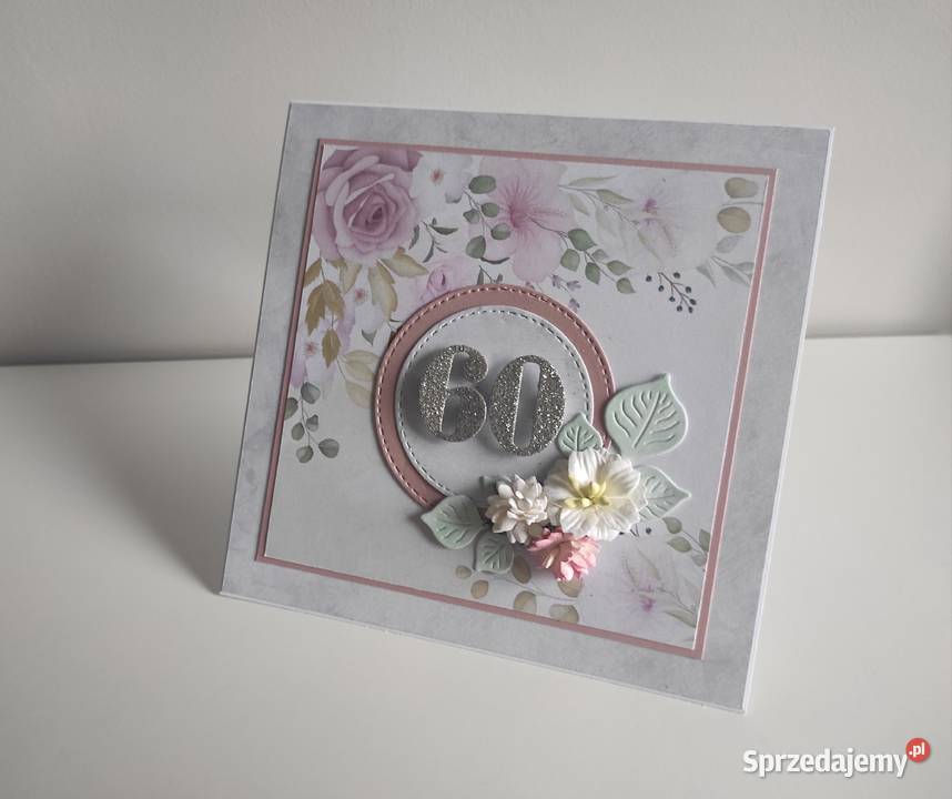 Kartka ręcznie robiona na urodziny urodzinowa Łódź