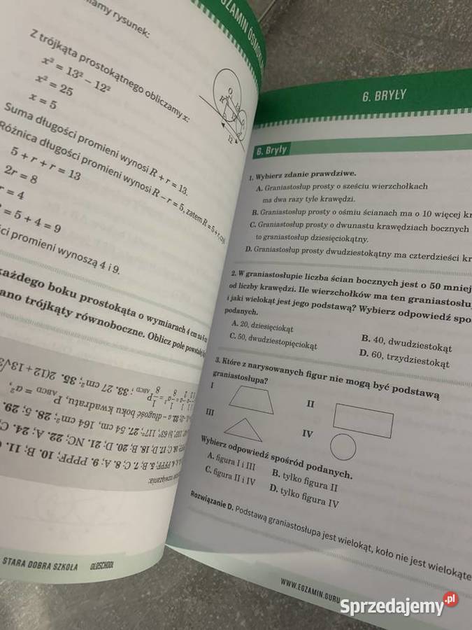 Repetytorium Matematyka Egzamin ósmoklasisty