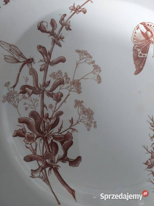 Antyczny talerz głęboki Sarreguemines UC Skwierzyna